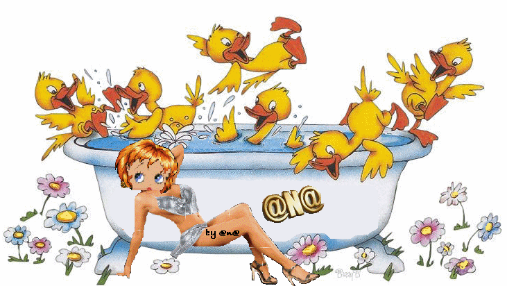 Chez Betty, c'est l'heure du bain !