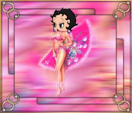 Tableau éventail rose