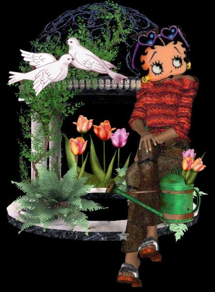 Betty au jardin