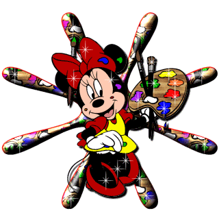 Minnie aime la peinture